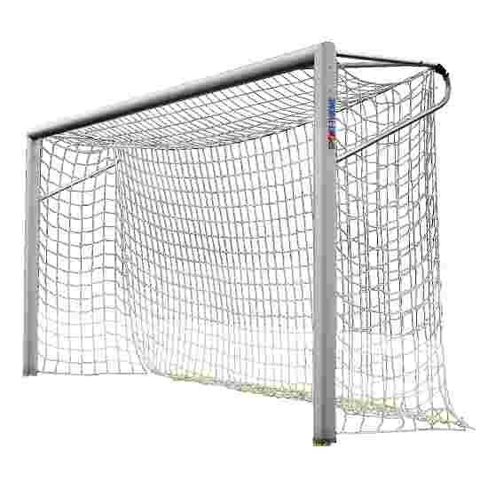 Youth football goal 5x2 m, oval tubing, socketed, with welded mitre joints